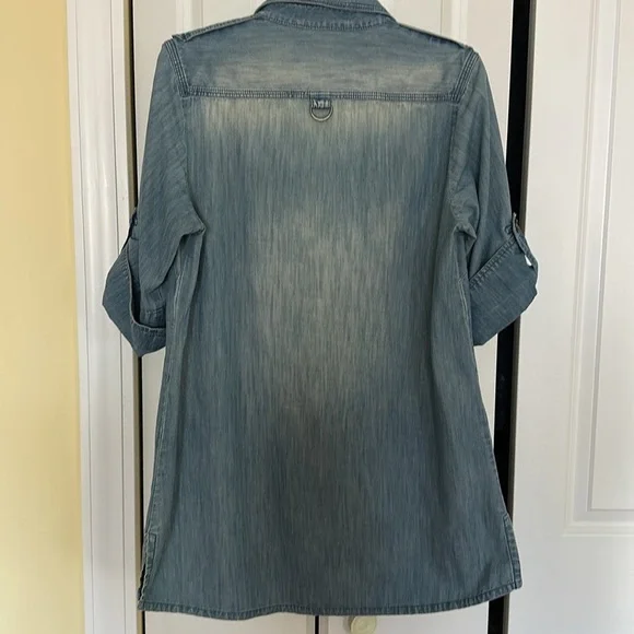 V Neckline Shirt Blouse Top - Picture 8 of 8